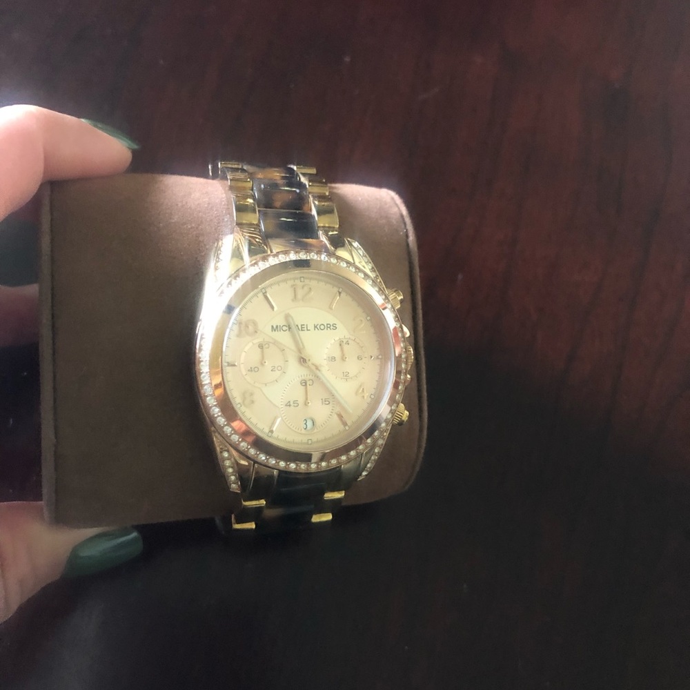 Mk tortoise shell watch